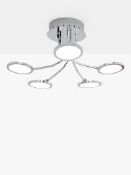 Boxed John Lewis And Partners Five Light LED Blush Ceiling Light RRP£180.0(2221993)(Viewings And