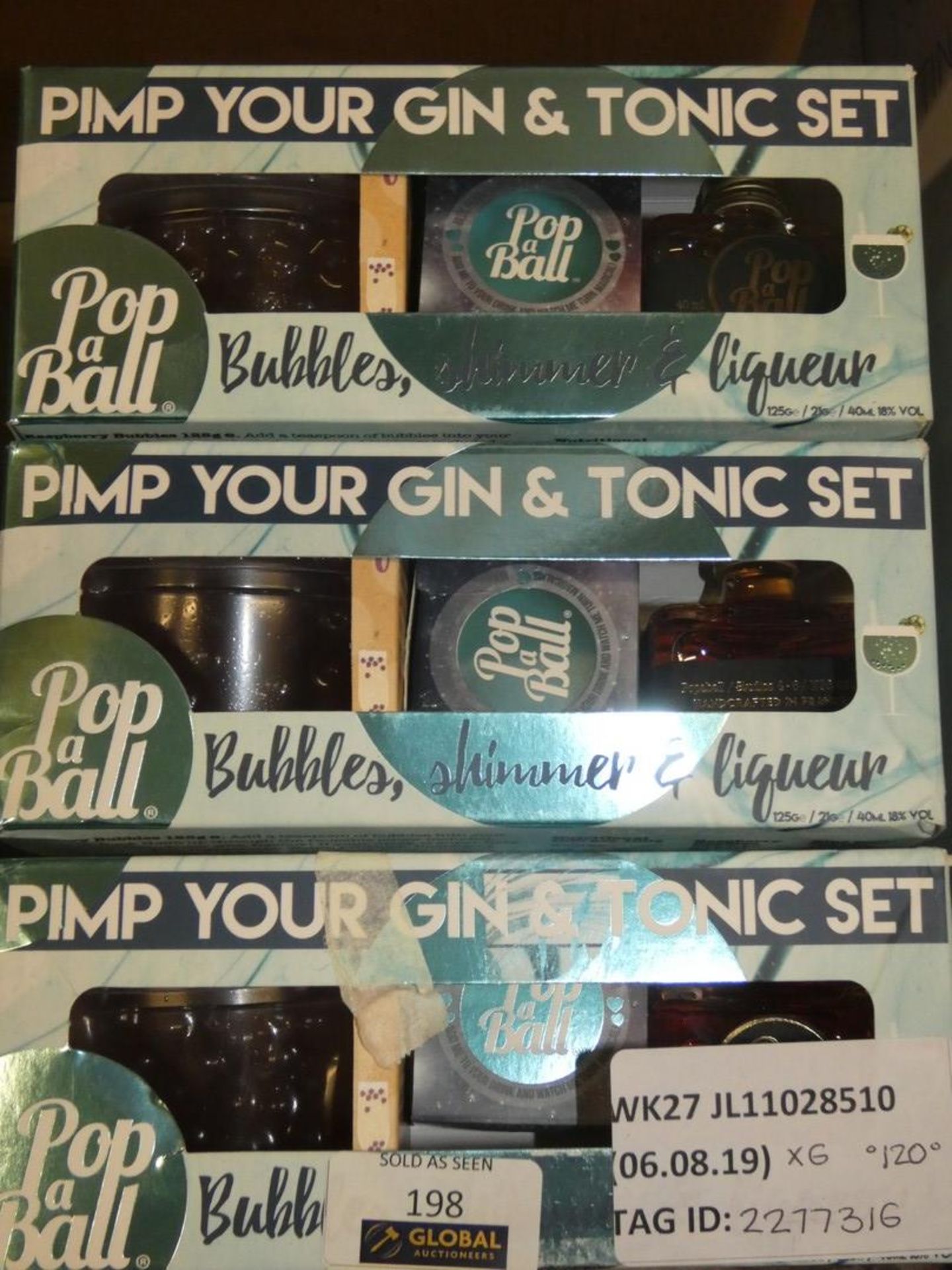 Lot To Contain 6 Pop A Ball Gin And Tonic Gift Sets Combined RRP £120 (2271316) (Viewings And