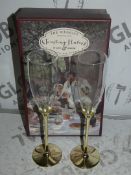 Boxed Brand New The Wedding Of The Season To Love And To Honour Champagne Flute Toasting Set With