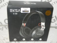 Lot To Contain 4 Boxed Pairs Of Eksa E100 Headphones (Viewings And Appraisals Are Highly