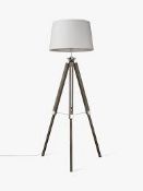 Boxed John Lewis And Partners Jacques Tripod Floor Lamp With Shade RRP£135.0(225372)(Viewings And