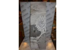 Textured Floral Large Panel Canvas Wall Art Picture RRP £120 (Viewings And Appraisals Are Highly