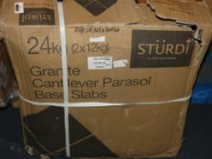 Boxed Sturdy 24 KG Parasol Base RRP£110.0(Viewings And Appraisals Highly Recommended)