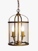 Boxed John Lewis And Partners Walker Antique Brass Effect Ceiling Light Fitting RRP£95.0(2222239)(