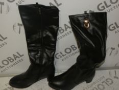 Lot To Contain 4 Assorted Pairs Of Ladies Fashion Boots Combined In Assorted Sizes (Viewings And