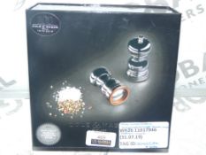 Boxed Kohl And Mason Knightsbridge Salt N Pepper Mill Set RRP£65.0(2092586)(Viewings And