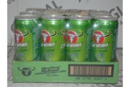 Lot to Contain 5 Cases of Carabao Energy Drinks (12 Cans Per Case) Combined RRP £60