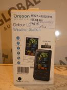 Boxed Oregon Scientific Colour LED Weather Station RRP £70 (RET00207897) (Viewings And Appraisals