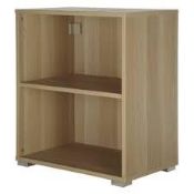 Boxed John Lewis And Partners Mix It Mid Oak Storage Units RRP £40 Each (1871941) (Viewings And