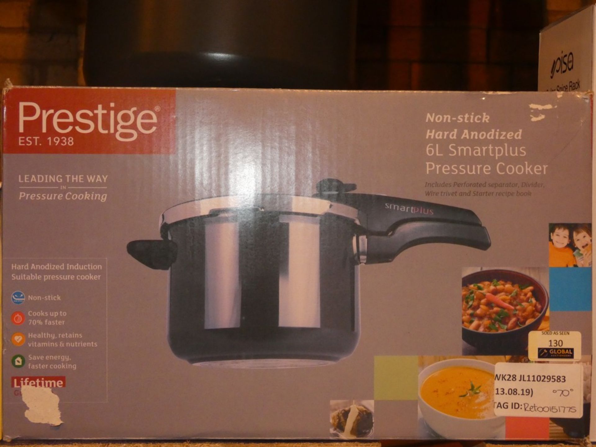 Prestige Non Stick Hard 6 Litre Smart Plus Pressure Cookers RRP £70 Each (RET00773559) (RET00151775)