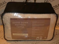 Natural Goose Down Double Mattress Topper RRP £175 (2381200) (Viewings And Appraisals Are Highly