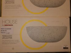 Assorted Items To Include 2 House By John Lewis Terrazzo Uplighter RRP £55 Each (221166) (