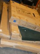 Pallet Containing An Assortment of Flat Pack Part Lot Items to Include Wilton Bed Parts, Essence