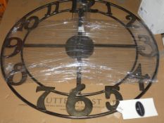 Otta Most Antique Brass Large Designer Wall Clock RRP £120 (Viewings And Appraisals Are Highly