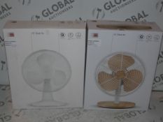 John Lewis And Partners 12 Inch Desk Fans RRP £45 Each (2308415) (RET00447671) (Viewings And