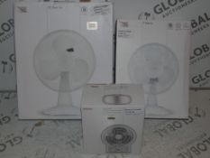 Assorted Boxed John Lewis And Partners Fan Heaters, 9 Inch Desk Fans And 12 Inch Desk Fans RRP£15.