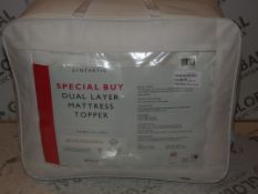 Bagged John Lewis And Partners Synthetic Special Buy Dual Layer Mattress Topper RRP £75 (