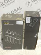Boxed Assorted John Lewis And Partners Lighting Items To Include A Wyatt Three Light Bronze Finish