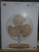 Boxed John Lewis And Partners 12 Inch Desk Fans RRP£45.0 (2376697)(2384954)(Viewings And