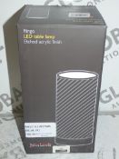 Boxed John Lewis And Partners Ringo LED Etched Table Lamp RRP£80.0 (RET00549161))(Viewings And