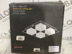 John Lewis And Partners Arlo 4 Light LED Bathroom Light Fitting RRP £125 (2387649) (Viewings And