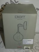 Boxed Croft Collection Selsea Wall Light RRP £50 (2289996) (Viewings And Appraisals Are Highly