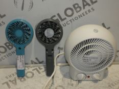 Assorted John Lewis And Partners Spectrum Desk Fans And USB Charging Hand Fans RRP£15.0(