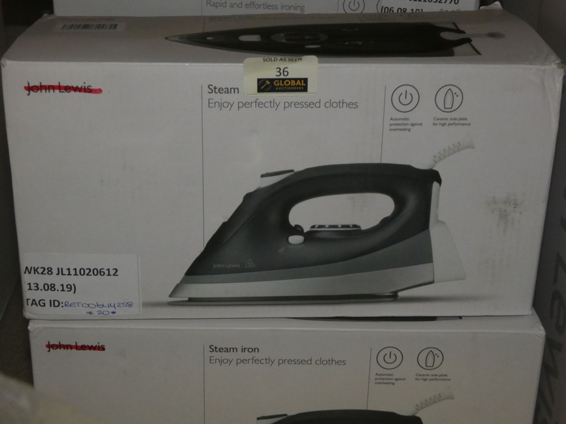 Boxed John Lewis And Partners Steam Irons RRP£25.0 (2575833)(RET00090352)(RET00644238)(2279755)(
