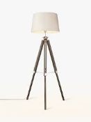 Boxed John Lewis And Partners Jacques Tripod Floor Standing Lamp RRP £130 (2343285) (Viewings And