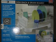 Boxed Interdesign Dish Draining Rack RRP£40.0(RET00644080(Viewings And Appraisals Highly