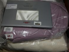 Lot to Contain 3 Assorted Items To Include Mowbray Silk Standard Pillow Cases, John Lewis And