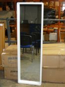 Boxed Rounded Edge House White 140 x 40cm Mirror RRP £75 (RET00288140)(Viewings And Appraisals Are