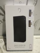 Boxed Decoded iPhone XR Black Leather Phone Case