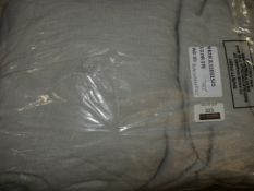 Croft Collection Melange Herringbone Stripe Designer Duvet Cover RRP £80 (RET00364790) (Viewings And