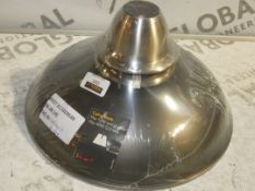 John Lewis And Partners Designer Stainless Steel Ceiling Light Shade RRP £40 (2234913) (Viewings And