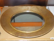 Boxed Knowle Gold Framed Circular Wall Hanging Decorative Mirror RRP £130 (2213282) (Viewings And