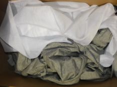 Lot to Contain 3 Assorted Bedding Items To Include Brushed Cotton Duvet Covers Single Voile Curtains