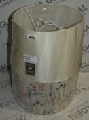 Lot to Contain 5 Assorted Large Fabric Designer Light Shades To Include A Silk Tapered Shade An