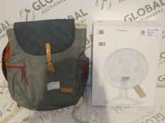 Lot to Contain 4 Assorted Items To Include Backpacks Desk Fans And Chopping Boards RRP £15-25 (