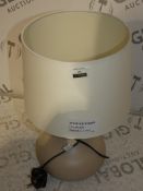 Laura Ceramic Base Fabric Shade Touch Control Lamp RRP £40 (RET00108543) (Viewings And Appraisals