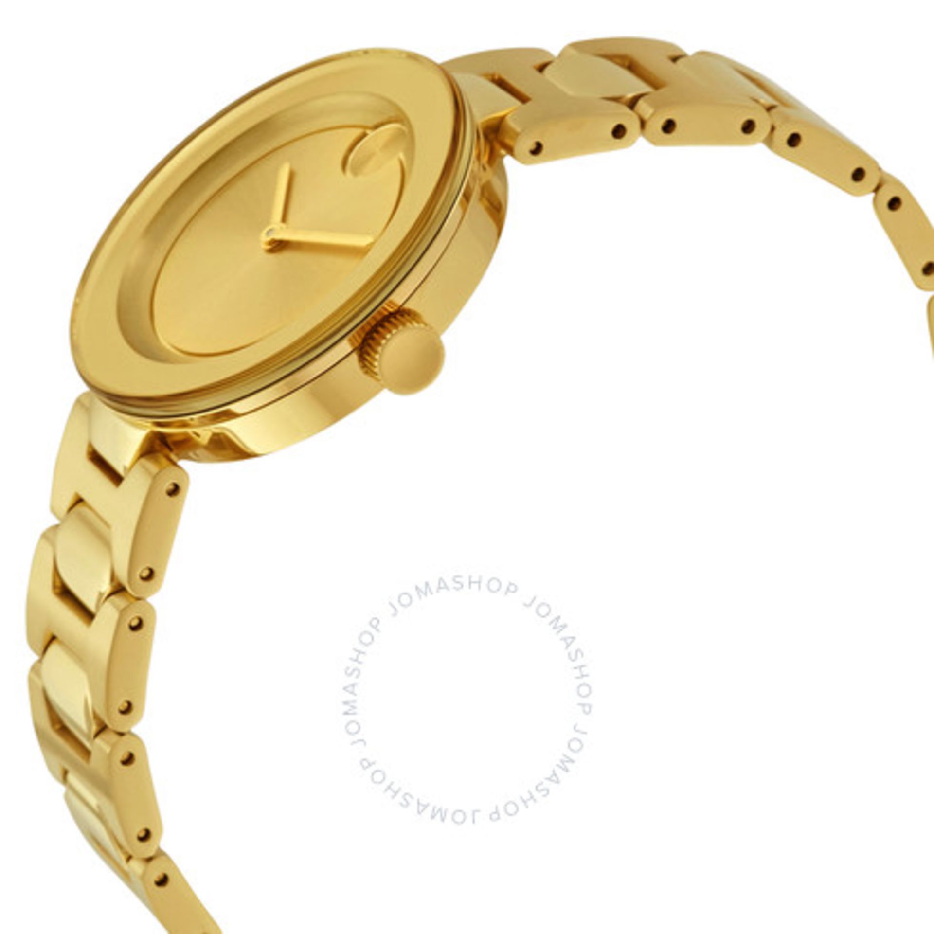 Movado Bold ladies watch reference 3600382, PVD yellow gold plate bracelet & case, champagne dial. - Image 2 of 3