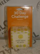 Boxed Brand New 30 Day Challenge Happiness Mind Altering Perception Games RRP £8 Each (Viewing or