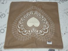 Brand New Paoletti 45x45cm Valentine Caramel Cushion Cover Cases (Viewing or Appraisals Highly