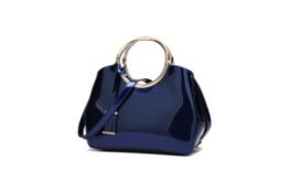 Brand New Coolives Womens Golden Shoulder Handbag In Blue RRP £60
