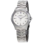 Ebel Ladies Midi 35mm Size Wave Range Watch Reference 1216308, Stainless Steel Bracelet & Case,