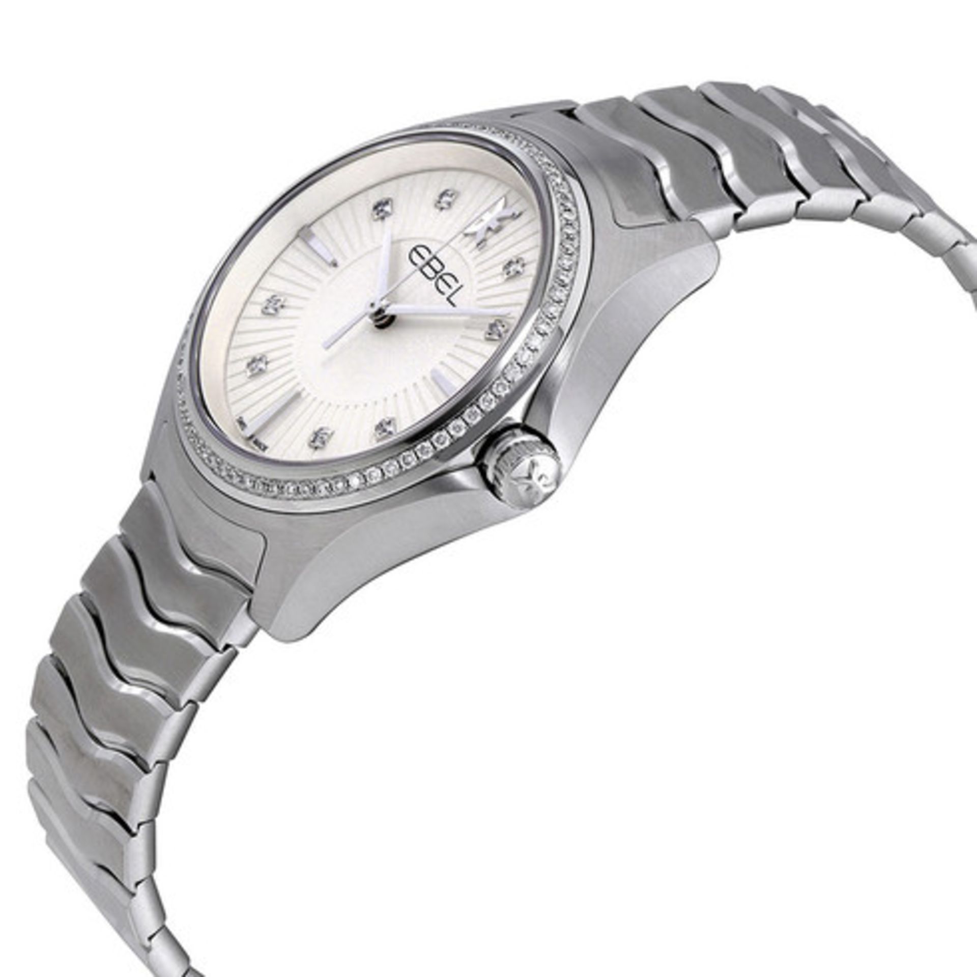 Ebel Ladies Midi 35mm Size Wave Range Watch Reference 1216308, Stainless Steel Bracelet & Case, - Image 3 of 6