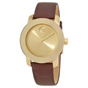 Movado Bold ladies watch reference 3600456, Cornation gold.ion plated stainless steel case with soft