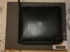 Octovo Black Leather Zip Wallet RRP £65