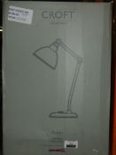 Boxed Croft Collection Aiden Painted Steel Desk Lamp RRP £50 (2221761) (Viewing or Appraisals Highly