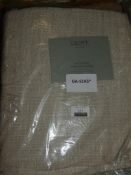 Bagged Pair of Croft Collection Pencil Pleat Headed Lined Designer Curtains in Natural RRP £140 (